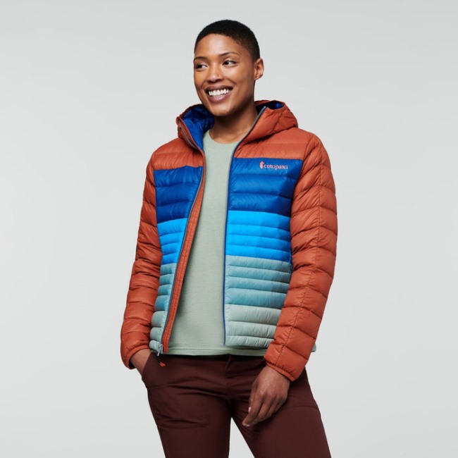 Spice-pacific Collection Fuego Daunenjacke Mit Kapuze Colorblock Damen Cotopaxi