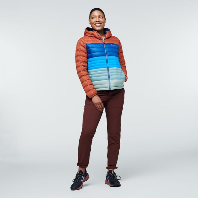 Spice-pacific Collection Fuego Daunenjacke Mit Kapuze Colorblock Damen Cotopaxi