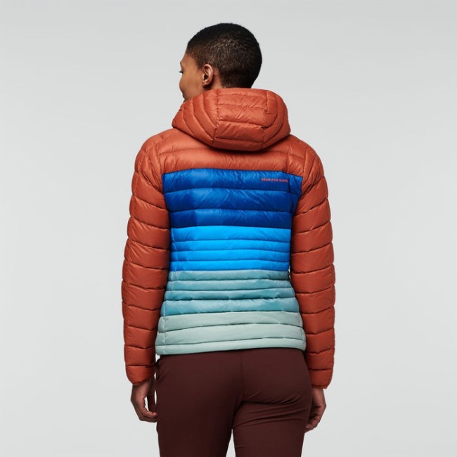 Spice-pacific Collection Fuego Daunenjacke Mit Kapuze Colorblock Damen Cotopaxi
