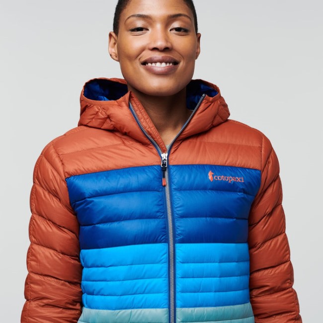Spice-pacific Collection Fuego Daunenjacke Mit Kapuze Colorblock Damen Cotopaxi