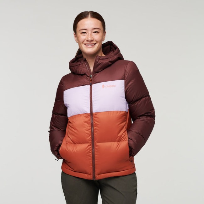 Origins Solazo Daunenjacke Mit Kapuze Damen Cotopaxi Kastanie-spice