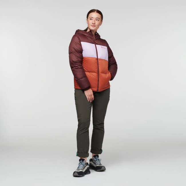 Origins Solazo Daunenjacke Mit Kapuze Damen Cotopaxi Kastanie-spice