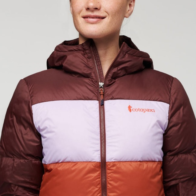 Origins Solazo Daunenjacke Mit Kapuze Damen Cotopaxi Kastanie-spice