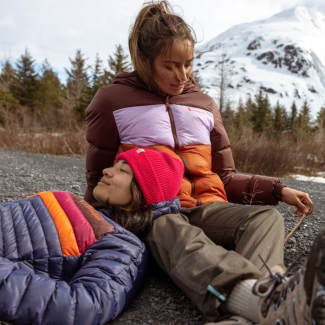 Origins Solazo Daunenjacke Mit Kapuze Damen Cotopaxi Kastanie-spice