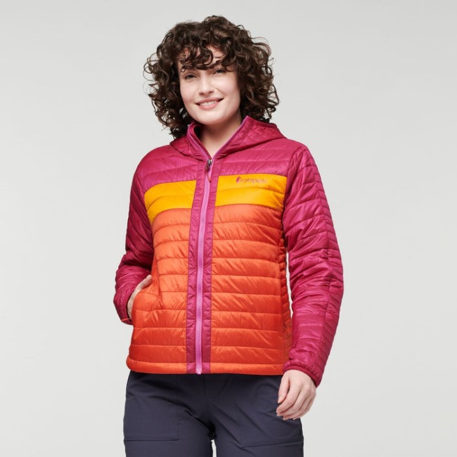 Capa Isolierte Kapuzenjacke Damen Cotopaxi Fashion Himbeer-canyon