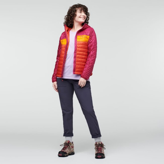 Capa Isolierte Kapuzenjacke Damen Cotopaxi Fashion Himbeer-canyon