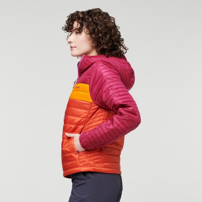 Capa Isolierte Kapuzenjacke Damen Cotopaxi Fashion Himbeer-canyon