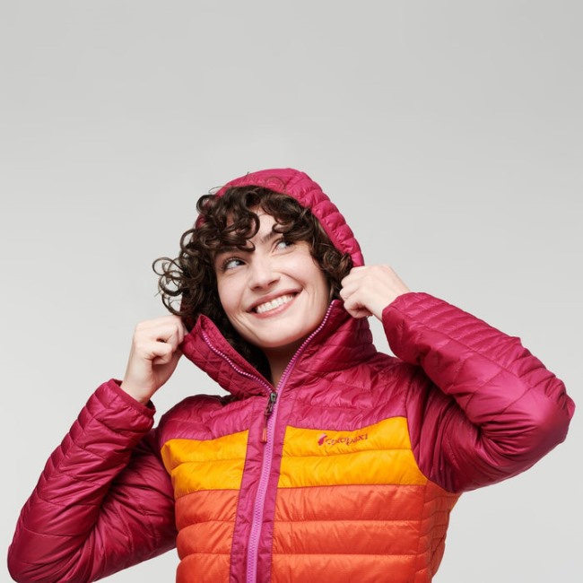 Capa Isolierte Kapuzenjacke Damen Cotopaxi Fashion Himbeer-canyon