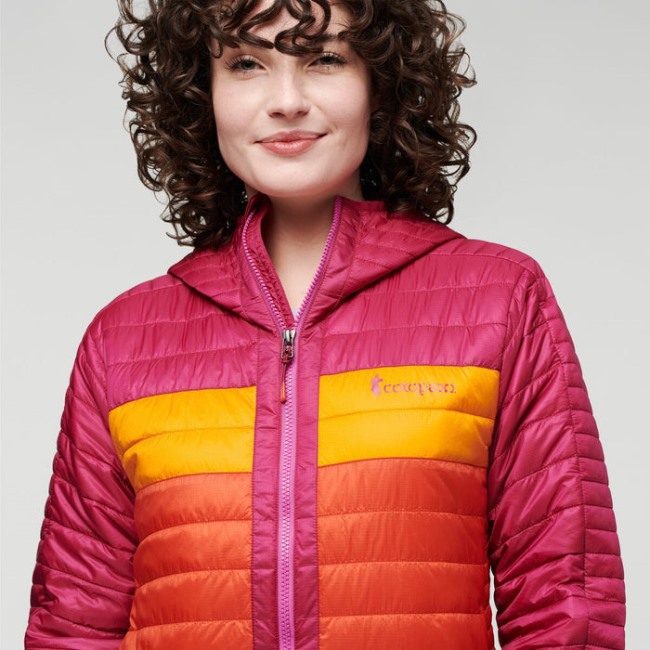 Capa Isolierte Kapuzenjacke Damen Cotopaxi Fashion Himbeer-canyon