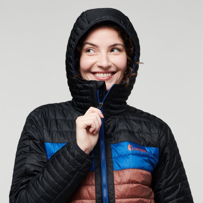 Capa Isolierte Kapuzenjacke Damen Origin Cotopaxi Black-chestnut