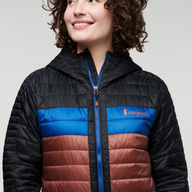 Capa Isolierte Kapuzenjacke Damen Origin Cotopaxi Black-chestnut