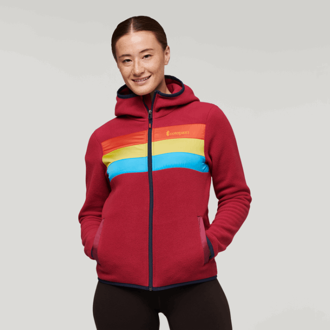 Cotopaxi Danger Zone Original Teca Fleece Kapuzenjacke Mit Durchgehendem Reißverschluss Damen
