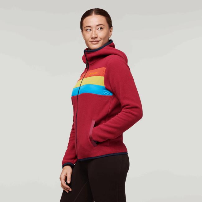 Cotopaxi Danger Zone Original Teca Fleece Kapuzenjacke Mit Durchgehendem Reißverschluss Damen
