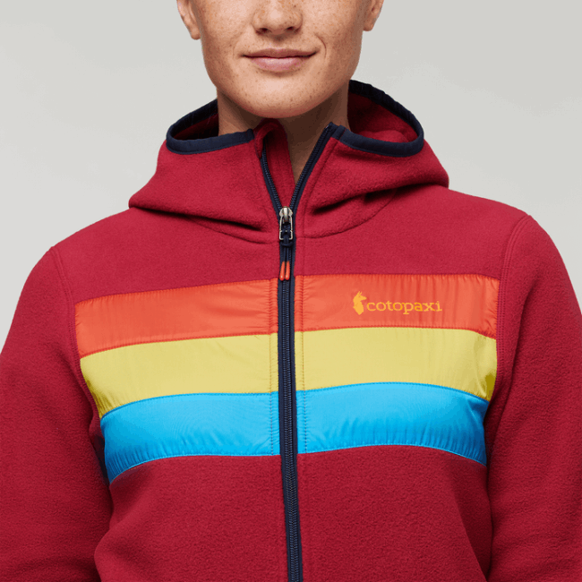 Cotopaxi Danger Zone Original Teca Fleece Kapuzenjacke Mit Durchgehendem Reißverschluss Damen