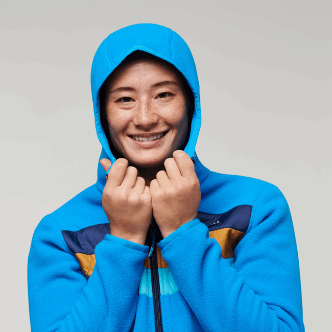 Cotopaxi Slip N Slide Teca Fleece Kapuzenjacke Mit Durchgehendem Reißverschluss Damen Heiß