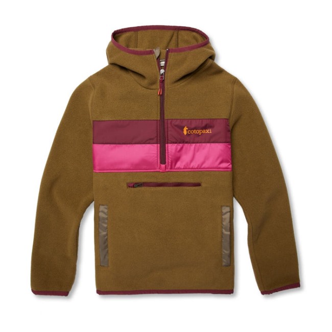 Teca Fleece-Kapuzenjacke Mit Halbem Reißverschluss Recycelte Damen Rasen Way Home Marke Cotopaxi