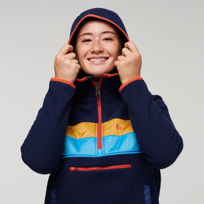 Teca Fleece Kapuzenjacke Mit Halbem Reißverschluss Recycelt Damen Original Cotopaxi Schuhfliege