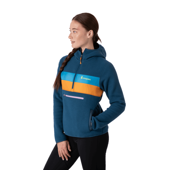 Teca Fleece Kapuzenjacke Mit Halbem Reißverschluss Recycelt Damen Heiß Mandala Cotopaxi