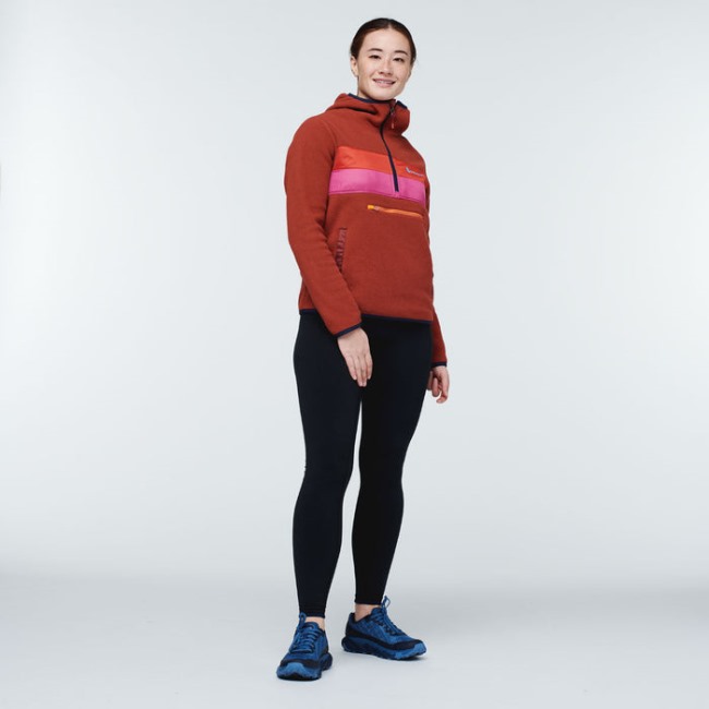 Cotopaxi Colorado Beste Teca-fleece-kapuzenjacke Mit Halbem Reißverschluss Recycelt Damen