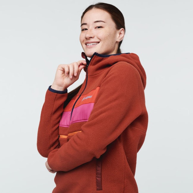 Cotopaxi Colorado Beste Teca-fleece-kapuzenjacke Mit Halbem Reißverschluss Recycelt Damen