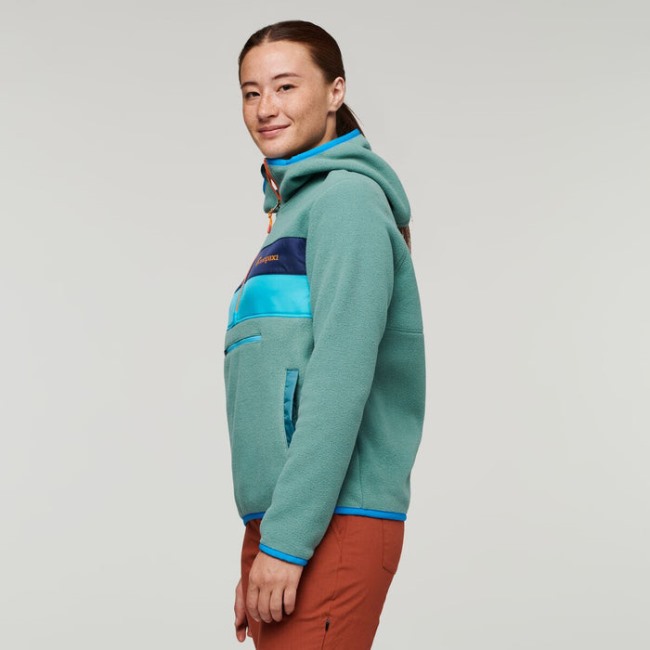 Cotopaxi Kentucky Teca Fleece Kapuzenjacke Mit Halbem Reißverschluss Recycelt Damen Neu