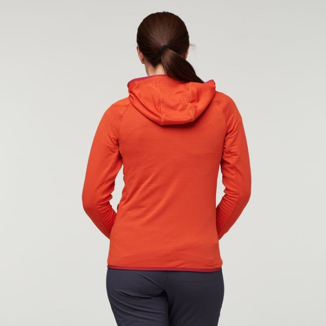 Canyon Otero Fleece-kapuzenjacke Mit Durchgehendem Reißverschluss Damen Cotopaxi Hot