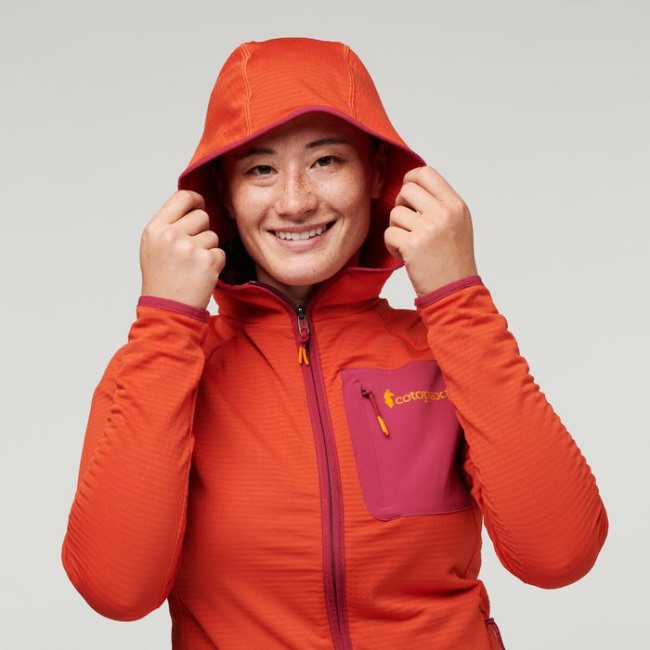 Canyon Otero Fleece-kapuzenjacke Mit Durchgehendem Reißverschluss Damen Cotopaxi Hot