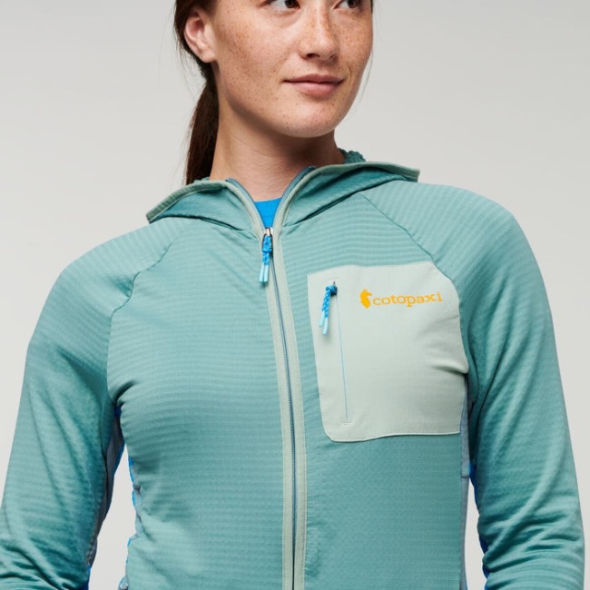 Neue Otero Fleece-kapuzenjacke Mit Durchgehendem Reißverschluss Damen Cotopaxi Bluegrass