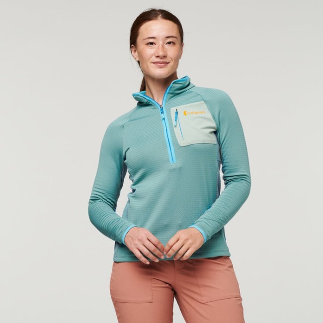 Origin Bluegrass Cotopaxi Otero Fleece-Pullover Mit Halbem Reißverschluss Damen