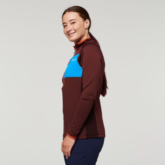 Origins Chestnut Otero Fleece-Pullover Mit Halbem Reißverschluss Damen Cotopaxi