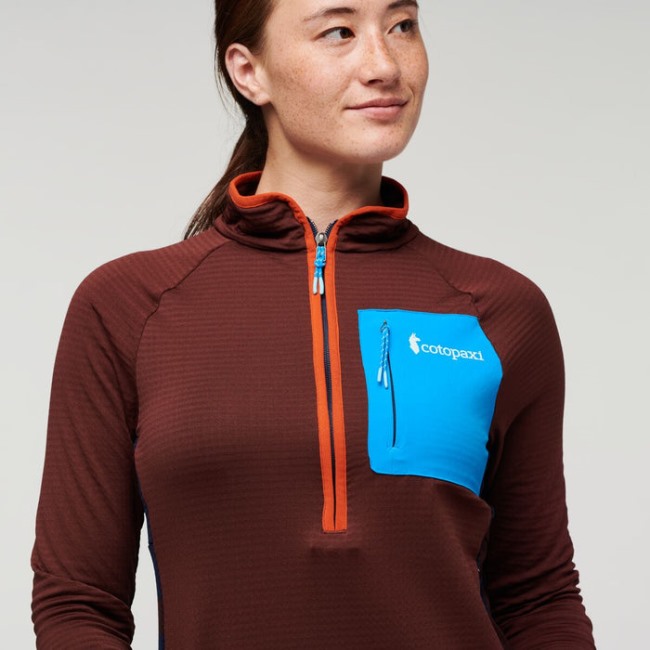 Origins Chestnut Otero Fleece-Pullover Mit Halbem Reißverschluss Damen Cotopaxi