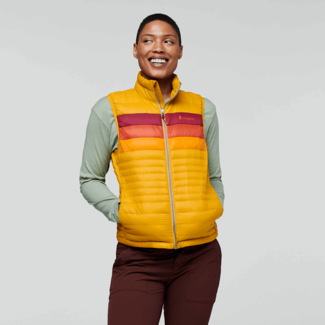 Kollektion Fuego Daunenweste Damen Cotopaxi Amber Stripes