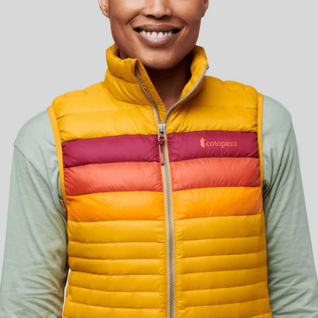 Kollektion Fuego Daunenweste Damen Cotopaxi Amber Stripes