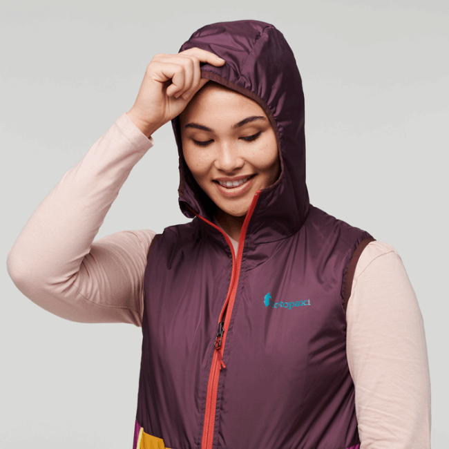 Teak Warme Kapuzenweste Damen Cotopaxi Hot Provence