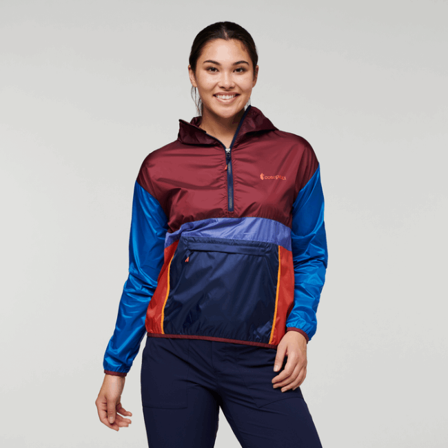 Französische Teca Windjacke Mit Halbreißverschluss Damen Cotopaxi Kollektion
