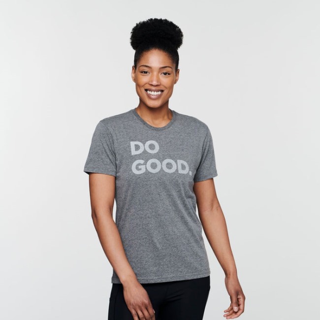 Do Good T-shirt Damenkollektionen Cotopaxi Grau Meliert