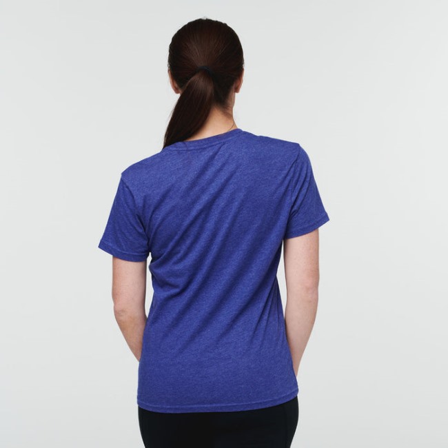 Cotopaxi Brands Topo Lama T-shirt Damen Blau Violett