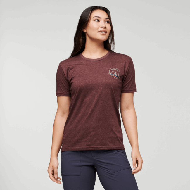 Hot Cotopaxi Camp Life Bio T-shirt Damen Kastanie