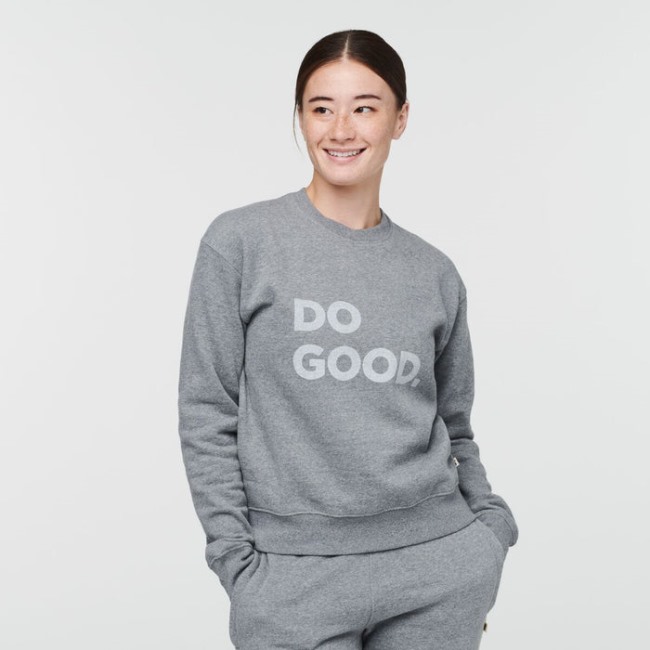 Grau Meliert Cotopaxi Marke Do Good Crew Sweatshirt Damen
