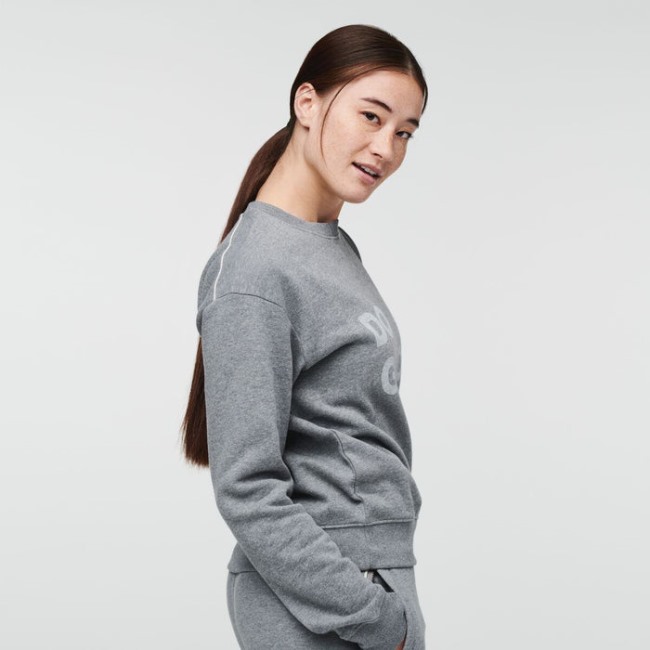 Grau Meliert Cotopaxi Marke Do Good Crew Sweatshirt Damen