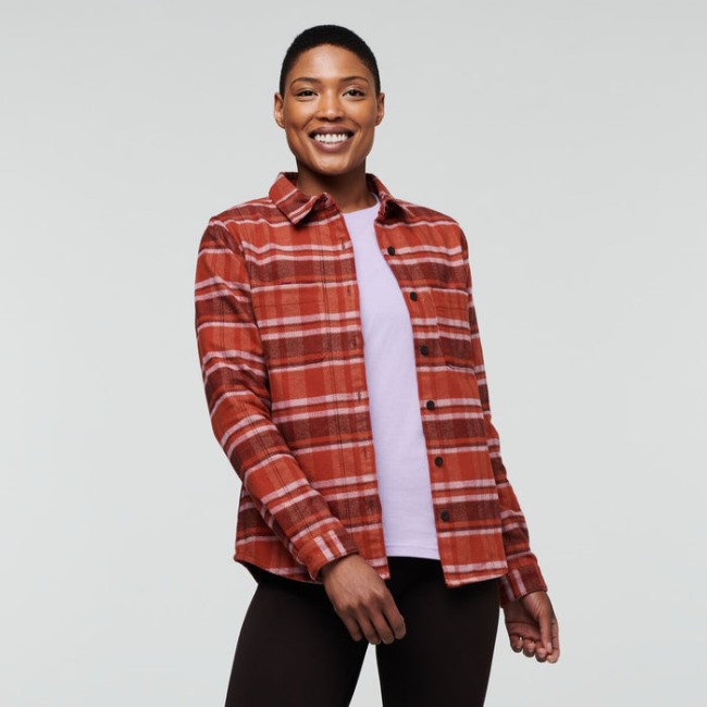 Mode Mero Flanellhemd Frauen Cotopaxi Spice Plaid