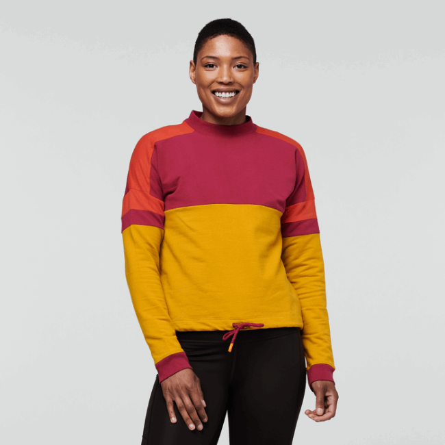 Origin Cotopaxi Bandera Sweatshirt Damen Himbeer-amber