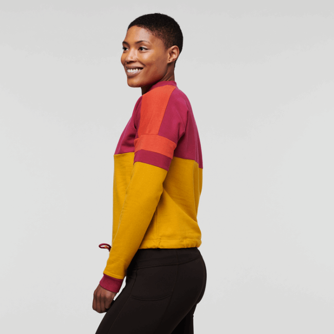 Origin Cotopaxi Bandera Sweatshirt Damen Himbeer-amber