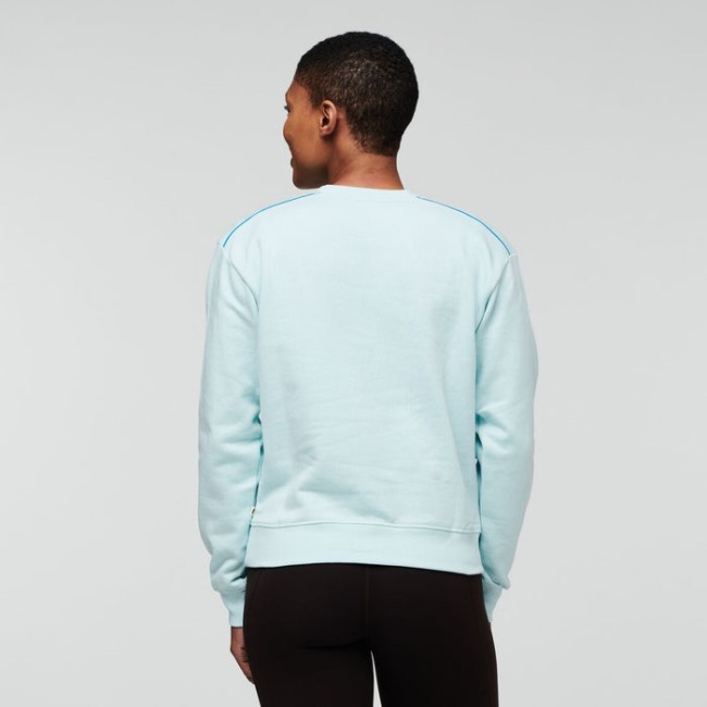 On The Horizon Bio-Sweatshirt Mit Rundhalsausschnitt Damen Ice Cotopaxi Hot