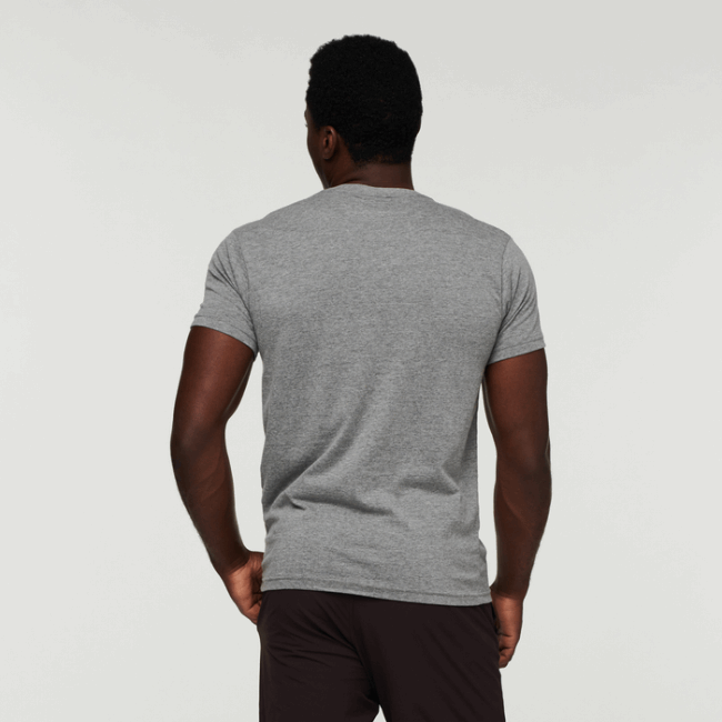 Grau Meliert Cotopaxi Topo Lama T-shirt Herren Neu