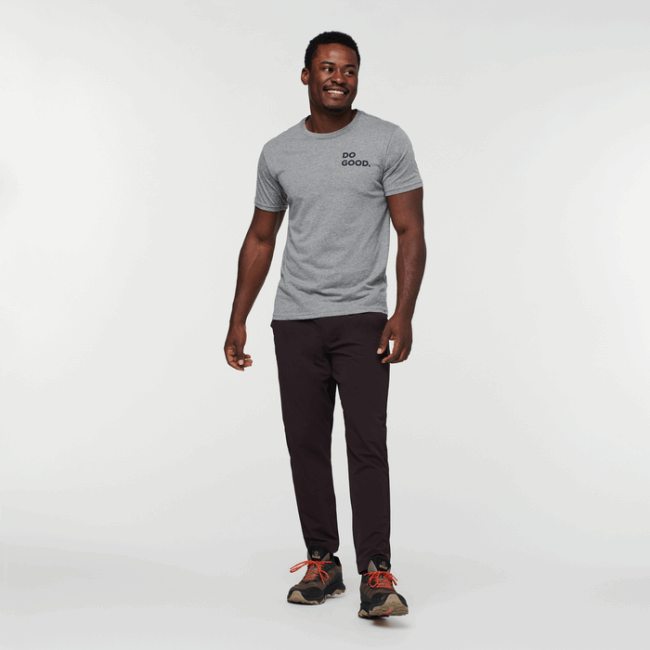 Neu Grau Meliert Cotopaxi Wilder Westen Bio T-shirt Herren