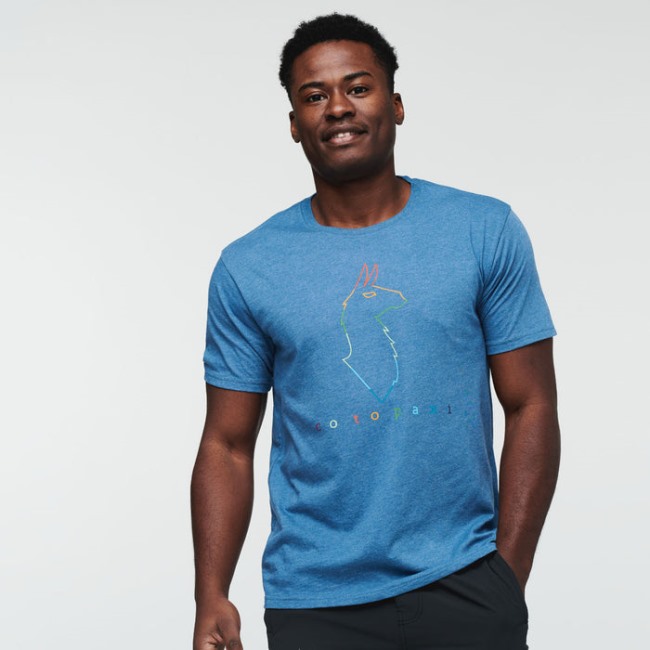 Electric Lama T-shirt Herren Cotopaxi Kollektionen Denim