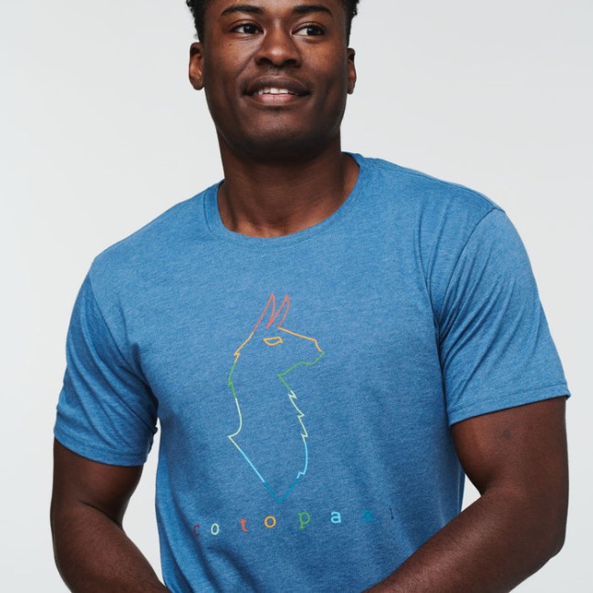 Electric Lama T-shirt Herren Cotopaxi Kollektionen Denim