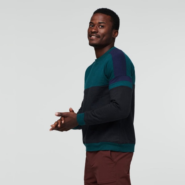 Cotopaxi Bandera Sweatshirt Herren Origin Deep Ocean-black