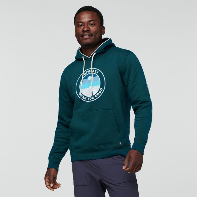 Deep Ocean Original Sunny Side Organischer Pullover Hoodie Herren Cotopaxi